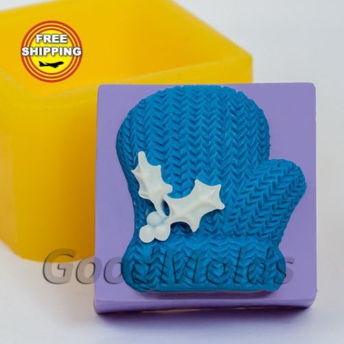Soap Mold Christmas Mitten Silicone Molds Mold for Soap Christmas Mold Mold New Year Mold