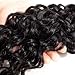 9A Brazilian Water Wave Bundles with closure (12 14 16+10) 100% Unprocessed 9A Brazilian Virgin Water Wave Human Hair 3 Bundles with Swiss Lace closure Hair Extensions Natural Color
