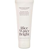 The Face Shop Rice Water Bright Rice Bran Gentle Exfoliating Cleanser - Hydrating, Moisturizing & Brightening Face Cleanser -