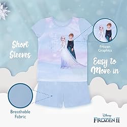 Disney Girls' 3-Piece Loose-fit Pajama Set, Soft