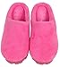 LUXEHOME Women's Cozy Coral Fleece House Slipper 6.5-7 US (M, Pink)