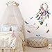 decalmile Dream Catcher Boho Wall Decals Feathers Wall Stickers Bedroom Living Room Wall Decor (Finished Size: 54