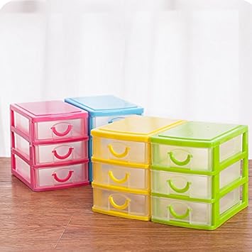 Generic Green New Design 3 Layer Drawers Jewelry Box Organizer