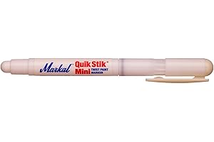 Markal 61126 Quik Stik Twist Solid Paint Marker, Mini, White (Pack of 12)