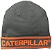 Caterpillar Men's Stand-Out Knit Cap, Dark Heather Grey, One Size