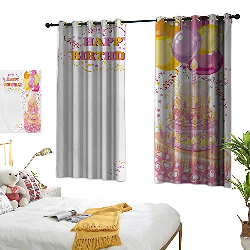 Superlucky Decorative Curtains For Living Room Kids Birthday 55