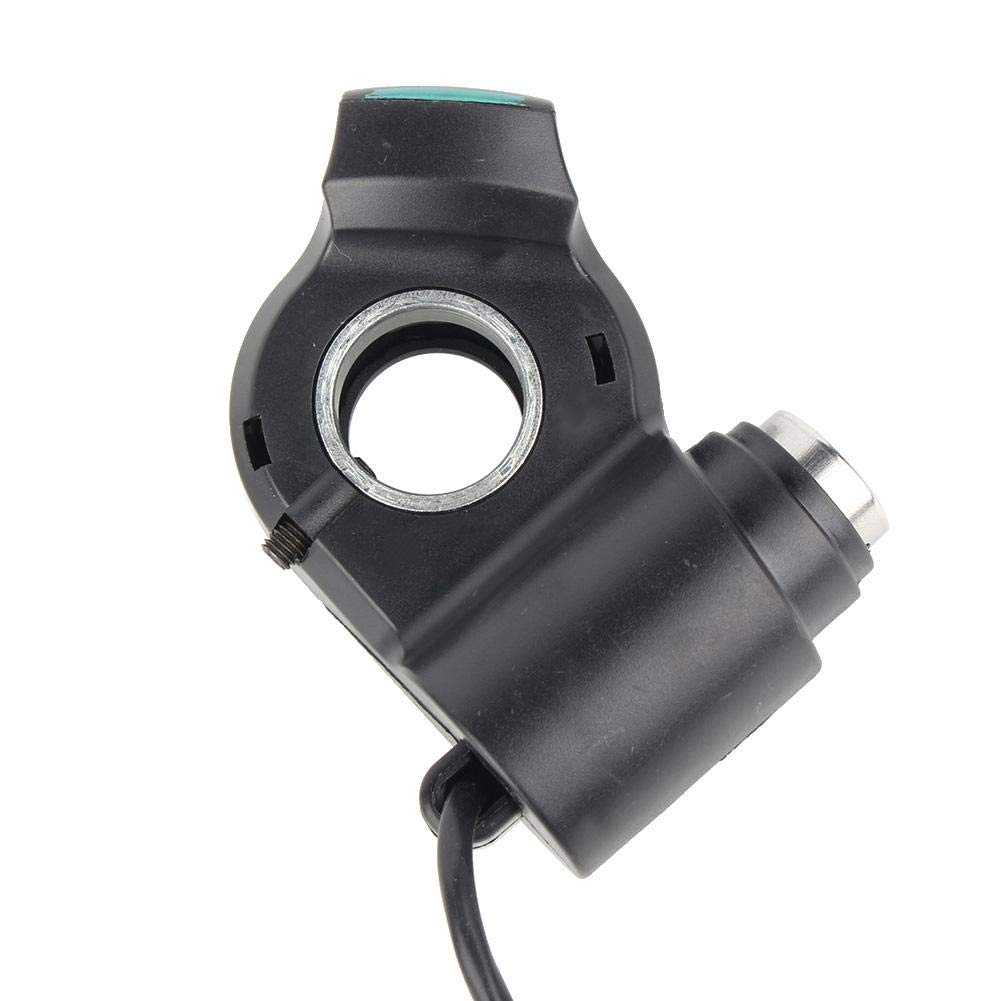 Keenso Electric Bike Throttle Voltmeter, Throttle Voltmeter with Green Backlight Digital Voltage Display and Lock for 12-99v Electric Bike, Scooter, Tricycle Bicycles and spare parts