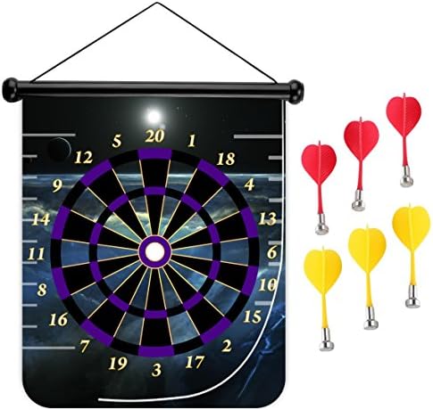 FlyT Space Galaxy Safety Magnetic Dartboard Rubber 3D print Magnet Dart Disc