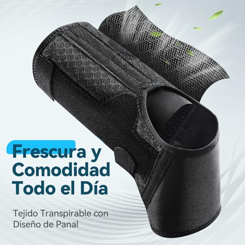 AGPTEK Ankle Brace for Sprain with Removable Side Reinforcement to Stabilize and Prevent Sprains, Adjustable Ankle Stabilizer Ankle Brace for Both Feet, Suitable for Wearing with Shoe