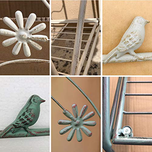 PLHMS Pflanzen-Rankhilfe aus Metall, für den Garten, Rankgitter mit Halter 288x51cm Kletterhilfe, Garten Pflanzenstütze… – Bild 6