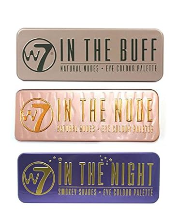 W7 Natural Nudes Eye Colour Palette (W7 In The Buff+In The Night+ In The Nude)