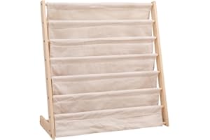 Kids Bookshelf, Wooden Book Shelf for Kids Room Toddler Bookshelf Easy to Reach Children’s Bookshelf Magazine Coloring Book K