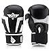 Elite Sports New Item Standard Adult Kickboxing, Muay Thai Sparring Training Boxing Gloves, White, 14 oz.