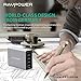 USB Charger RAVPower 40W 4-Port Metal Desktop Charger Charging Station with iSmart 2.0 Tech for iPhone X / 8/ 7 / 6s / Plus, Galaxy S7 / S6 / Edge / Plus, Note 5 / 4 and More
