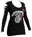 Sons of Anarchy Roses and Reaper with Shredded Long Sleeves Juniors Cover-up
