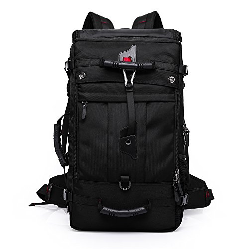 50l backpack travel bag WILDQUEST-50 Rucksack - CARMINE RED |50L Capacity, Laptop Compartment, Rain  Cover, Shoe Compartment