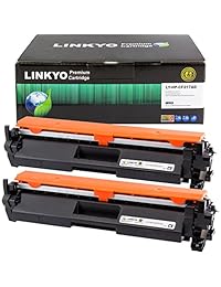 LINKYO - Cartucho de tóner para HP 17A CF217A (2 unidades), color negro