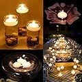 Mememall Fashion 10 Round Floating Candle Disc Floater Candles Wedding Party Home Decor Unscented