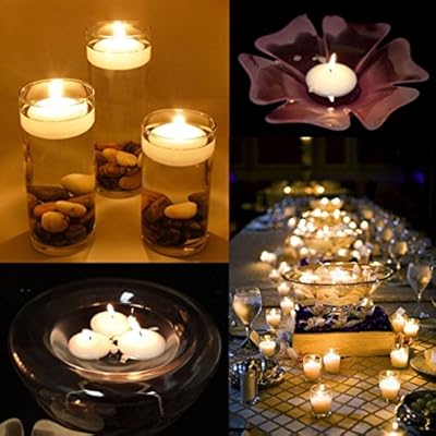 Mememall Fashion 10 Round Floating Candle Disc Floater Candles Wedding Party Home Decor Unscented