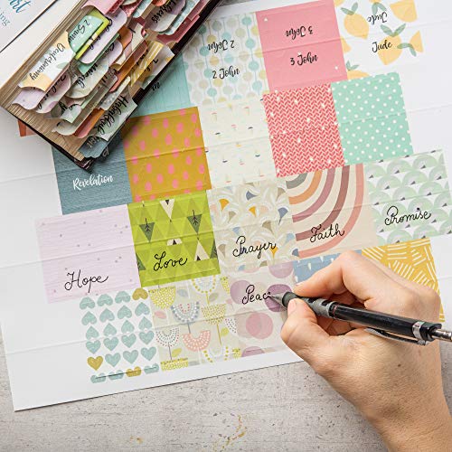 DiverseBee Laminated Bible Tabs (Large Print, Easy to Read