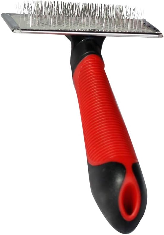 Karlie Professional Soft Slicker Brush, 16.5 x 6.5 cm, Medium, Red/Black
