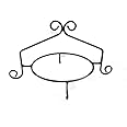 Amazon.com: Wrought Iron Pie Stand/Rack Single Tier Hand Made ...