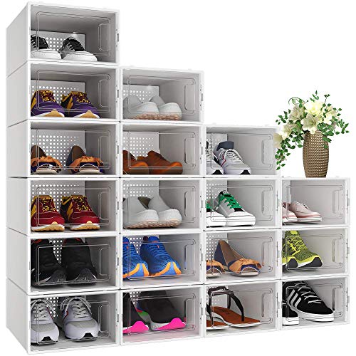 YITAHOME Shoe Storage Box,18 PCS Small Size Shoe Storage