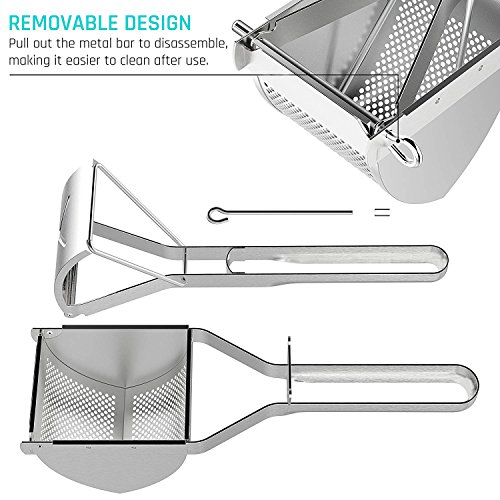 image for Potato Ricer, Sopito Potato Masher Stainless Steel Squeezer Baby Food 