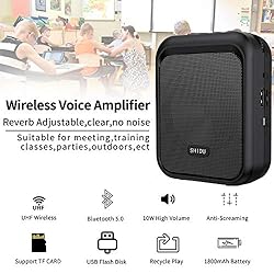 SHIDU Mini Voice Amplifier Portable Bluetooth