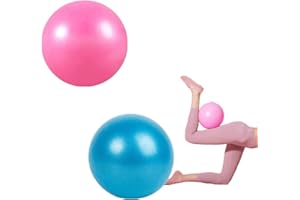 2-Piece Set, mini Fitness Ball, 9-inch Pilates Ball, Suitable for Yoga, core Training, Stretching, Abdominal Muscle Exercise,