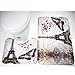 Smartcoco Paris Eiffel Tower Flannel 2pcs/set Bath Pedestal Rug Cover Bathroom Bath Mat Kit Household Bathroom Carpets Design Decor Houseware