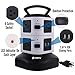 Asgens Power Strip,7 Way Outlets With 2 USB Port Charger 110-250V Charging Station Smart Power 2 Layers Socket Tower With 8.2 ft Extendable Cord