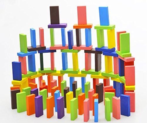 Gift box loaded with 1000 pieces of color domino solid wood standard organs game domino children baby early education educational toys