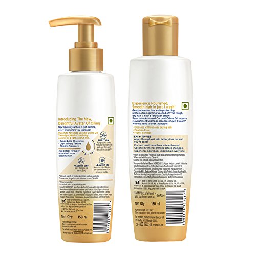 Parachute Advansed Coconut Crème Oil With Intense Nourishment Shampoo