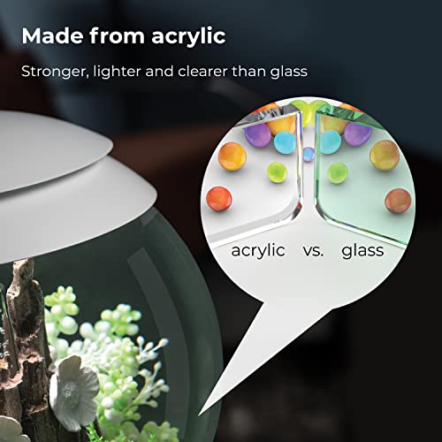 biOrb Halo 15 Acrylic 4Gallon Aquarium with MultiColor Remote