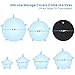 6 Packs Silicone Stretch Lids, SiFREE Various Sizes Silicone Bowl Covers Reusable with 1 Free Gift Potholder for Keeping Food Fresh, Dishwasher and Freezer Safe