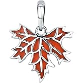 ABAOLA Autumn Maple Dangle 925 Sterling Silver Maple leaves Charm Beads for Charms Bracelet & Necklace