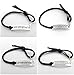 4x Leather Bracelet Adjustable Silver Motivational Inspirational Beautiful #1