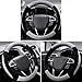 SEG Direct Gray Plush Winter Auto Car Steering Wheel Cover Universal 15 inch