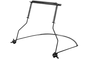 MOONBACK Harmonica Holder, 10 Holes Professional Adjustable Harmonica Holder Neck Hands Free Harp Neck Brace Update Black