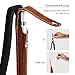 Icarercase Genuine Leather Pencil Pocket Sleeve Detachable Pouch Bag Cover Fit for iPad Pro 9.7/10.5/12.9 Inch Cases (brown)