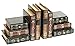 Bellaa 23868 Decorative Bookends Fake Book Ends Support Cool Creative Desktop Organizer 6 Hidden Storage Drawers Vintage Farmhouse Boho Home Decor
