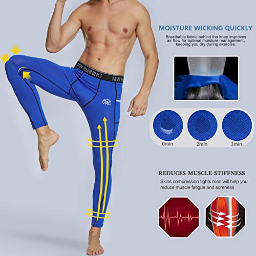 MEETWEE heren Leggings Heren Compressie Sport Leggings - Image 5