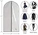 Clear Garment Bags - Perfect Garment Cover for Storage of Dresses & Suits, Linen-line Quality & Feel
