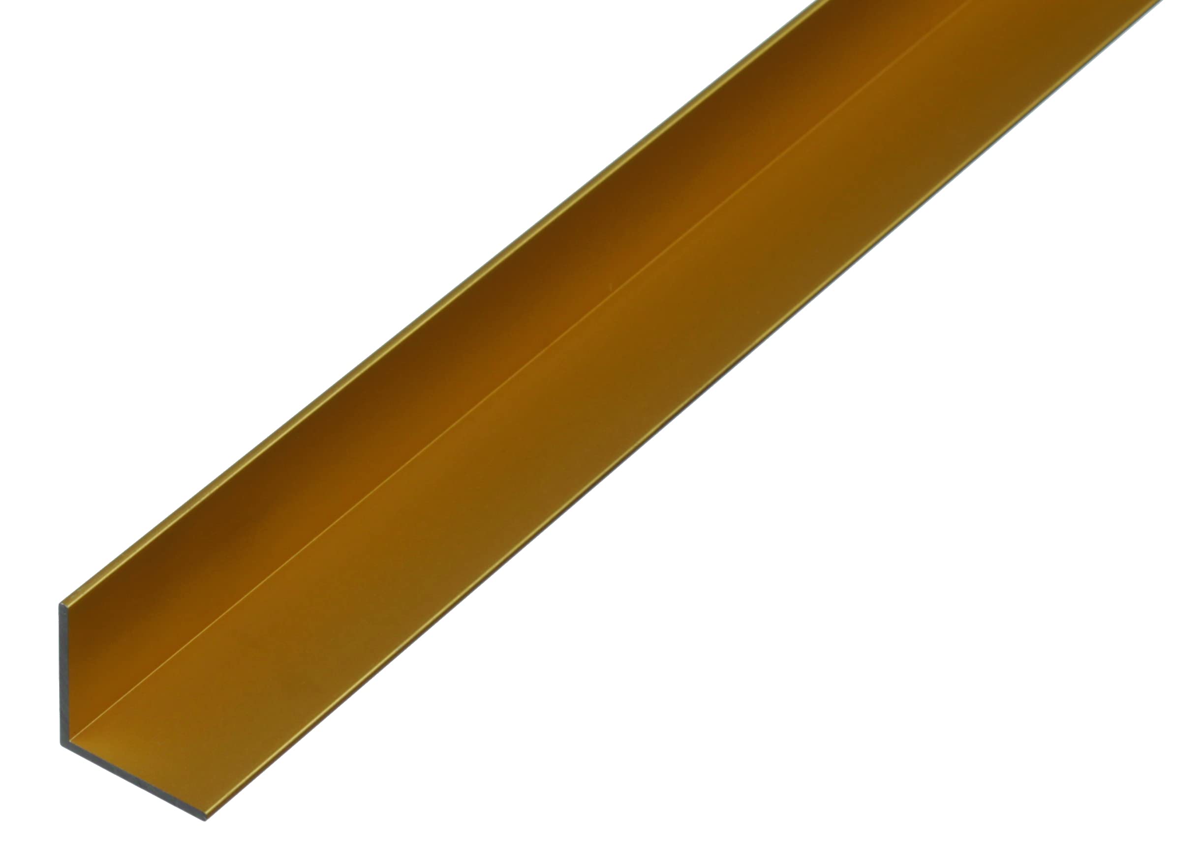 Corner Profile Aluminium 1000 x 25 x 25 mm goldfarbig eloxiert