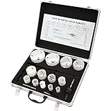 XtremepowerUS 18 PCS BI-Metal Hole Saw Kit 13 Size 3/4" - 3-1/4" Holesaw Drilling Set