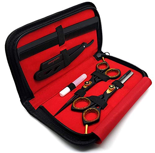 saaqaans professional hair cutting scissors set
