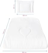 Baby Comfort 7 Tog Duvet Set 120x90 cm White Cot Bed 12M+ Pillow view 3
