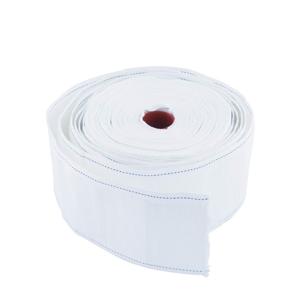 INCREWAY 10m Curtain Tape, White Polyester Curtain Header Tape for Bedroom, Bathroom, Office