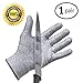 Cut Resistant Gloves - Best Food Grade Kitchen Level 5 Cut Protection - Lightweight, Breathable, and Extra Comfortable (1 Pair Medium)